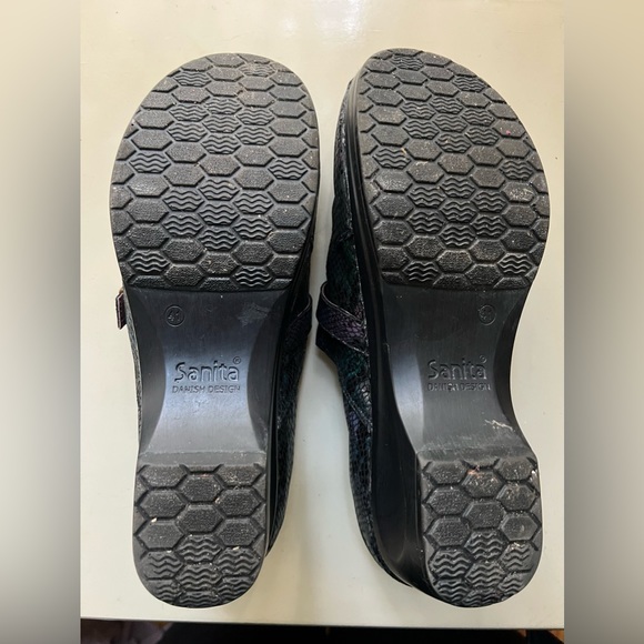 Sanita purple embossed croc Danielle clogs, 41 - Picture 6 of 11